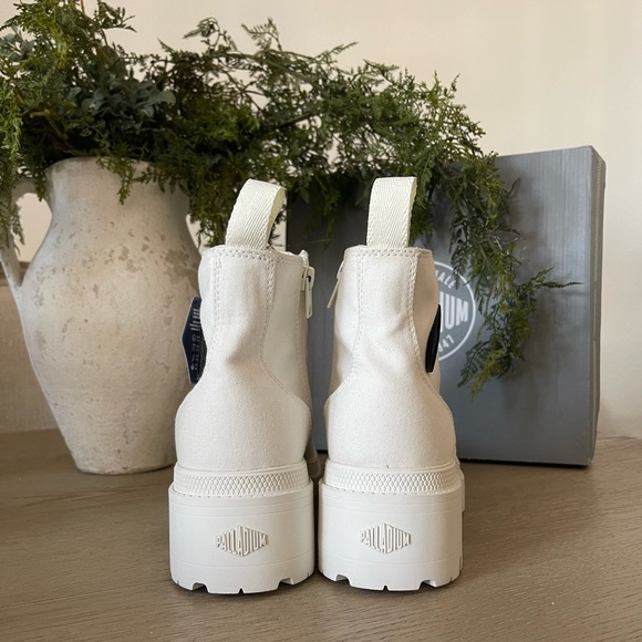 Palladium - Free People - ‘Pallabase Twill’ Boots - Star White - Picture 10 of 10